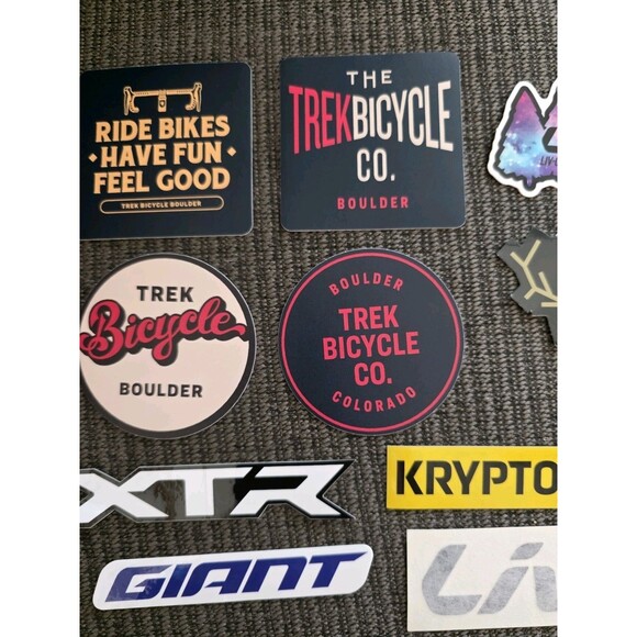 10x Biking Cycling Outdoor Stickers Mixed Lot Liv Shimano XTR Trek Boulder Giant - Picture 3 of 5